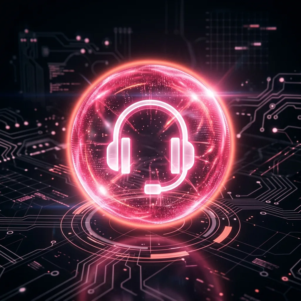 Client Care Agent holographic icon